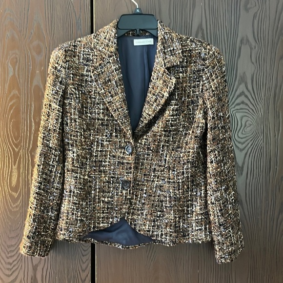 Coldwater Creek wool blend tweed jacket. Size 6P. - Picture 1 of 11